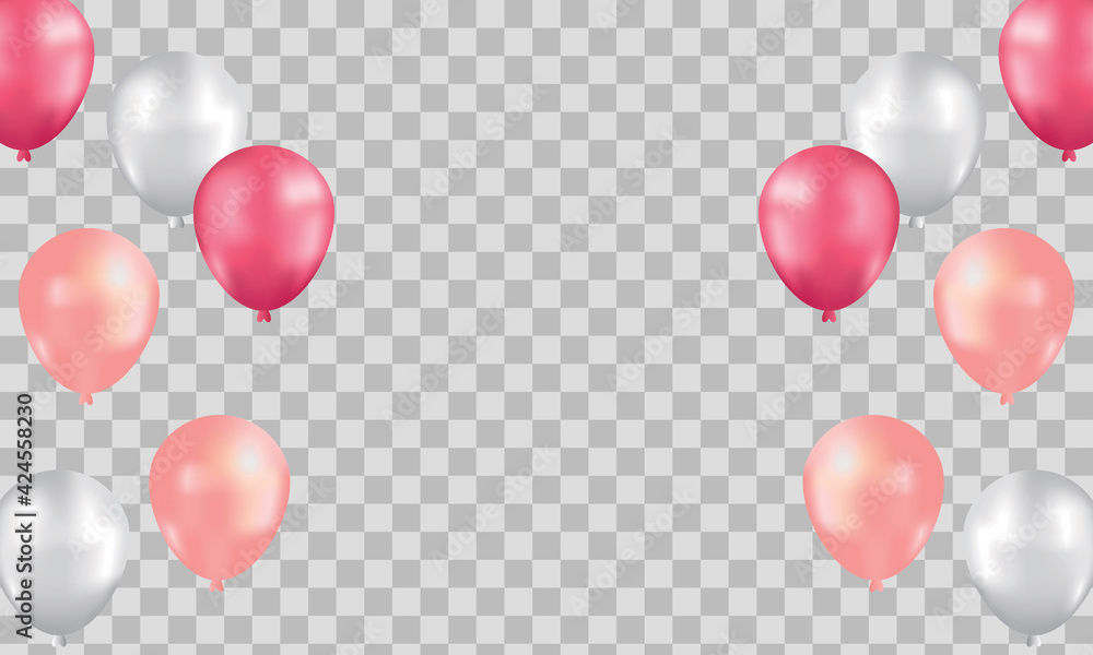 Happy Birthday background with illustrations balloon Happy Birthday background with illustrations balloon