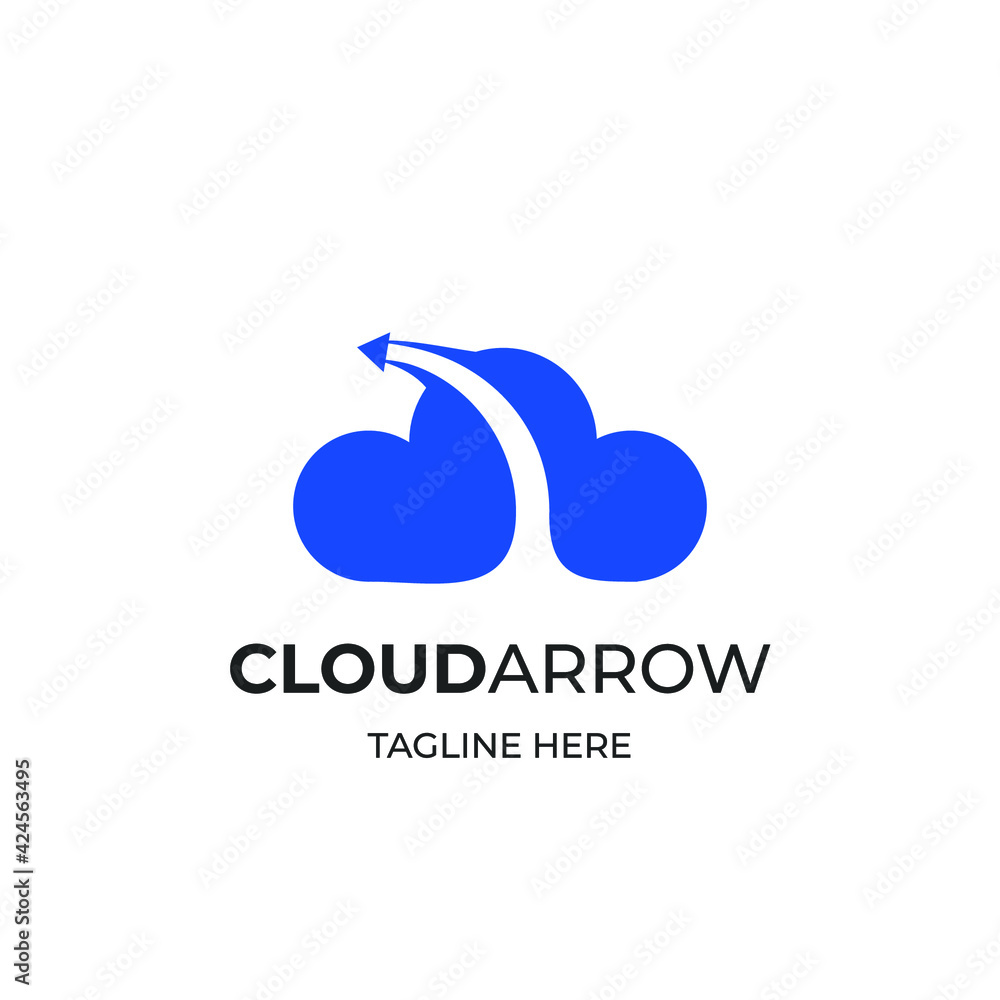 Fototapeta premium Cloud Logo can be used for company, icon, and others