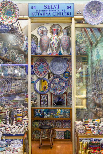 Gran Bazar de Estambul o Grand Bazaar of Istanbul en el pais de Turquia o Turkey
