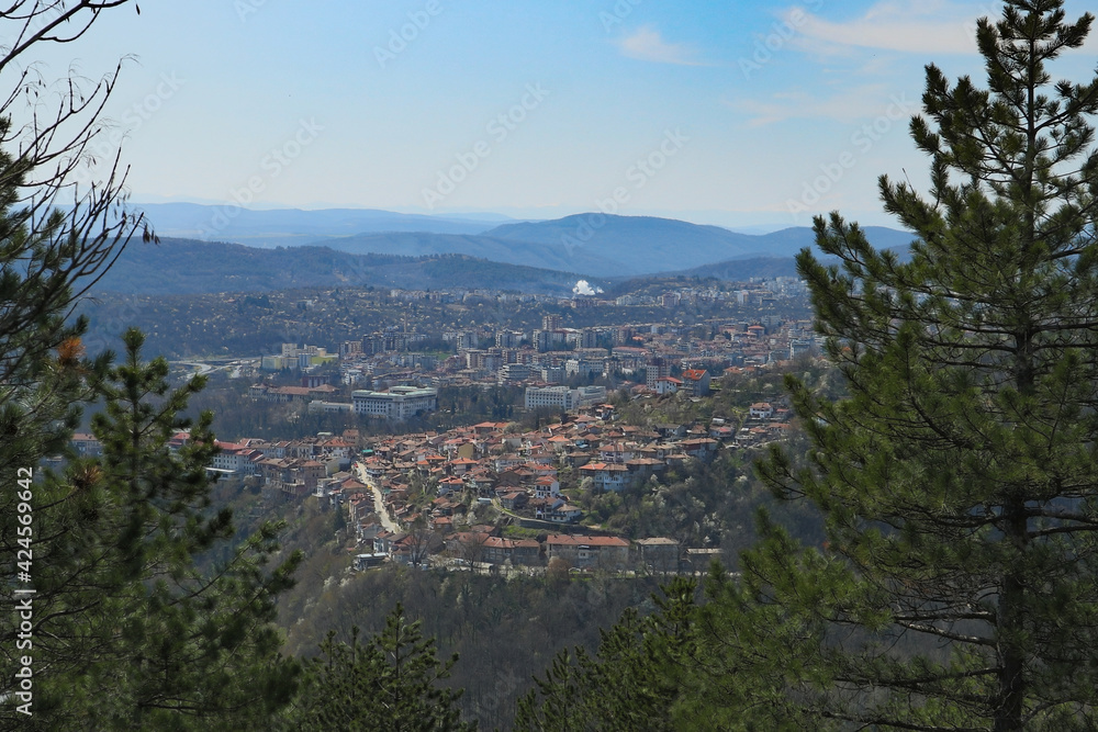 Panoramic photo of Veliko Tarnovo city