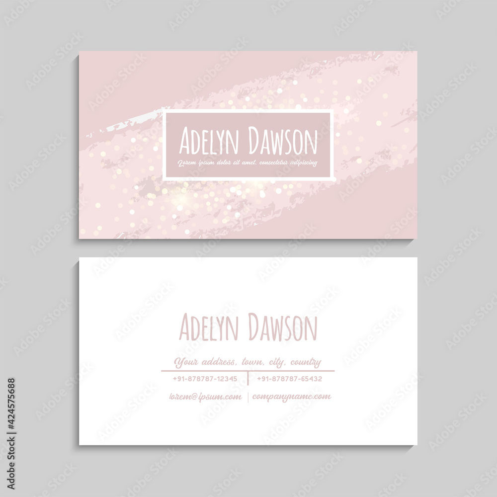 Cute Abstract pattern Business card name card Design Template
