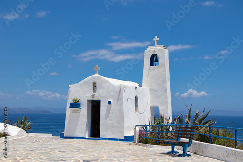 Saint Nikolaos' chapel in Rafina reminiscent of Cyclades photo