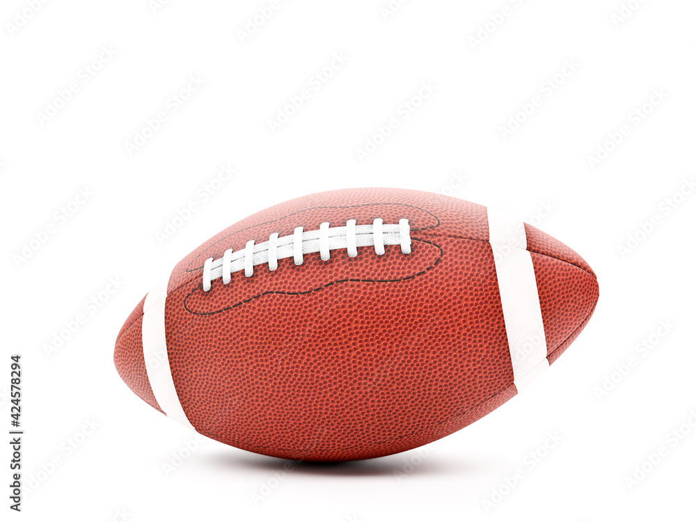 American football ball on white American football ball on white