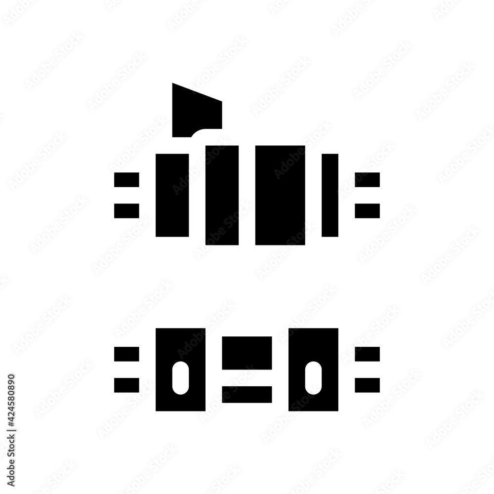 connected optical fiber glyph icon vector. connected optical fiber sign. isolated symbol illustration connected optical fiber glyph icon vector. connected optical fiber sign. isolated symbol illustration