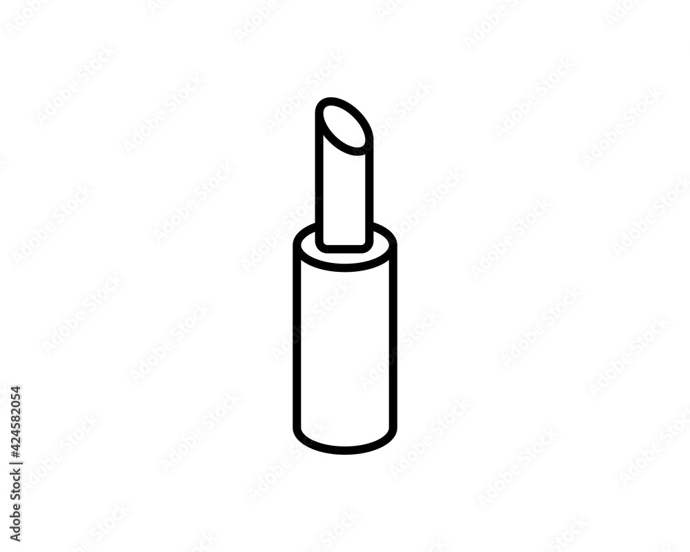Lipstick linear icon. Thin line illustration. Contour symbol. Vector isolated outline drawing Lipstick linear icon. Thin line illustration. Contour symbol. Vector isolated outline drawing