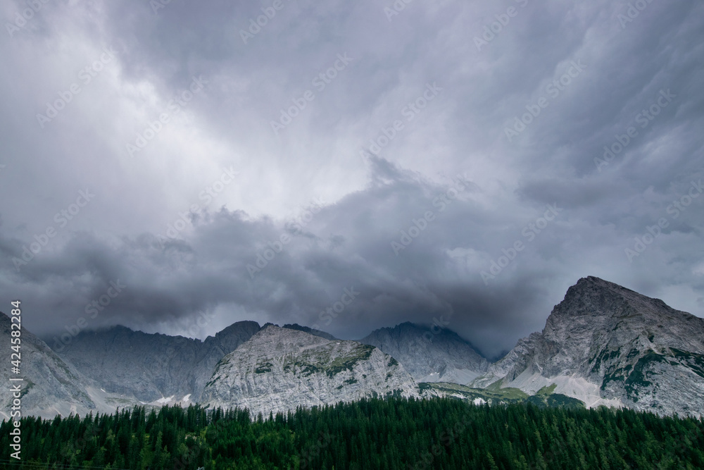 landscape with clouds (Ehrwald, Tyrol, Austria)