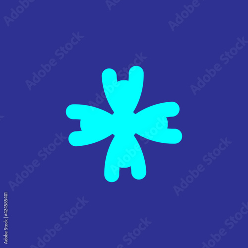 Medical cross flat icon. Simple style hospital logo symbol. Ambulance truck sticker. Logo design element. T-shirt printing. Vector for sticker.