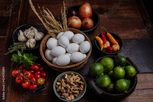 fruits and vegetables in basket
