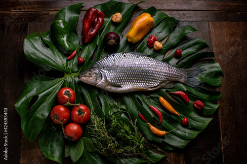 fish on a board
