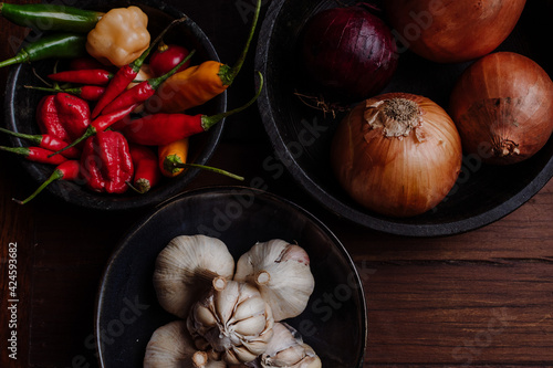 onions and garlic