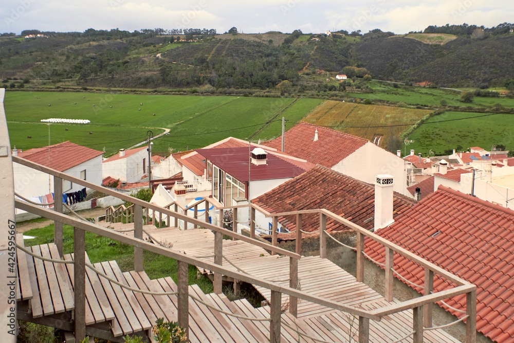 View from the high of a Portuguese village called Odeceixe.