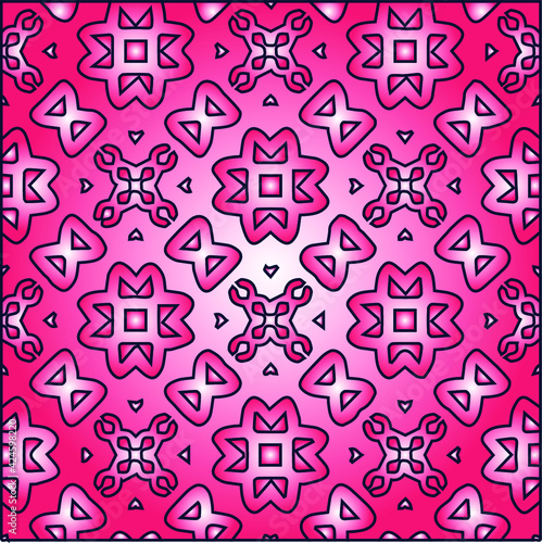 Geometric vector pattern with triangular elements. Seamless abstract ornament for wallpapers and backgrounds.

