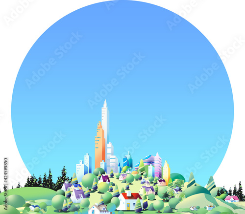 都市の風景,近未来