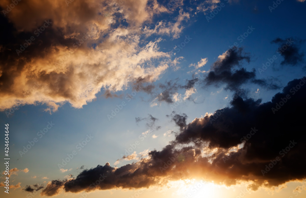 colorful sky with clouds colorful sky with clouds