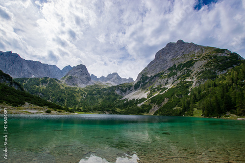 Fototapeta Naklejka Na Ścianę i Meble -  scenery next to the Seebensee, Tyrol (Austria)