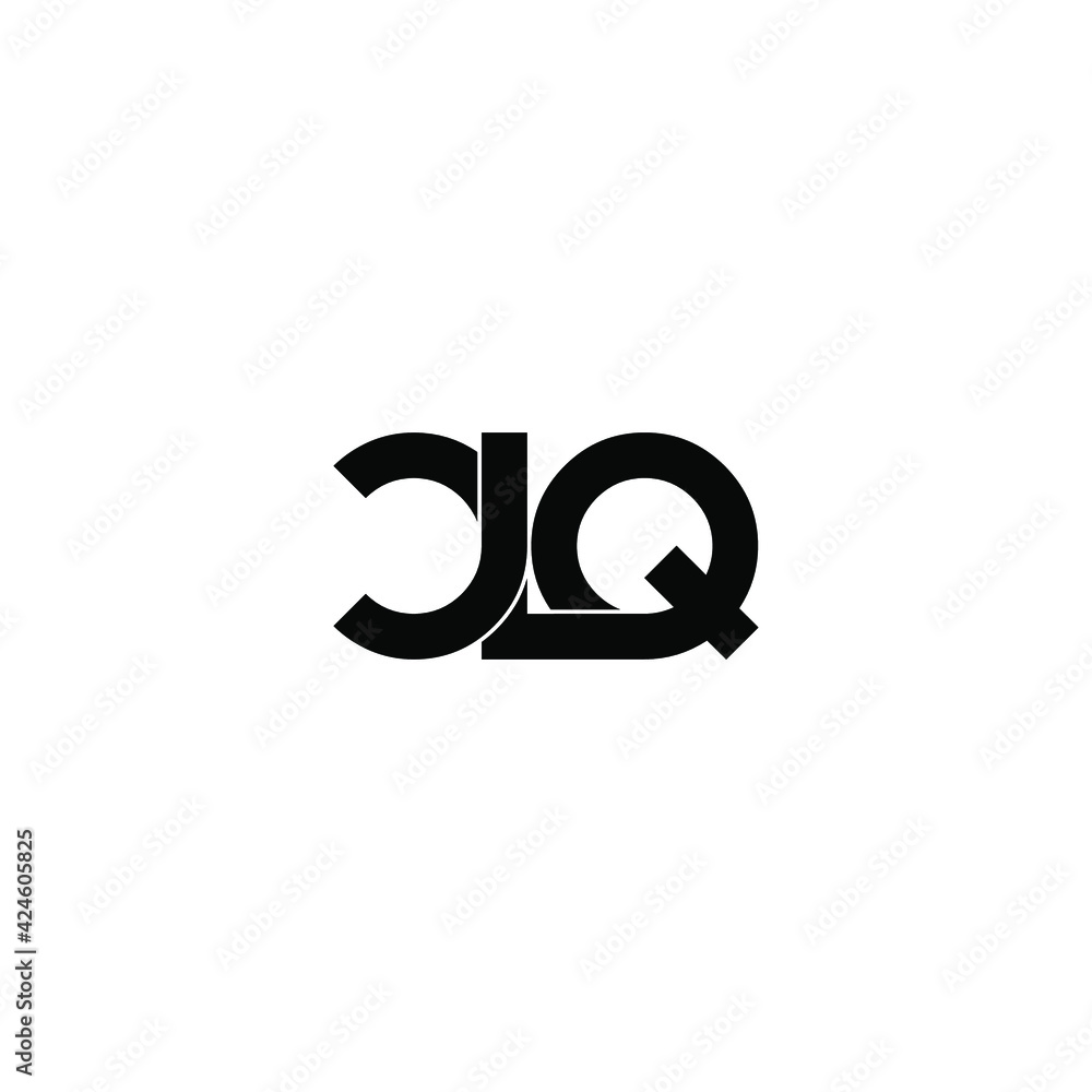 clq letter original monogram logo design