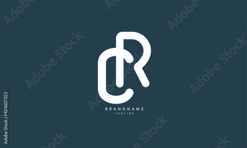 Alphabet letters Initials Monogram logo CR, RC, C and R