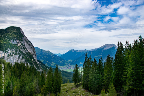 Fototapeta Naklejka Na Ścianę i Meble -  mountains and clouds (Ehrwald, Tyrol, Austria)