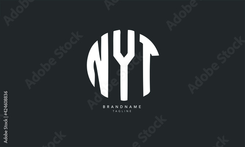 Alphabet letters Initials Monogram logo NYT, NY, YT photo