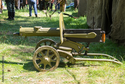 Legendary easel machine gun Maxim