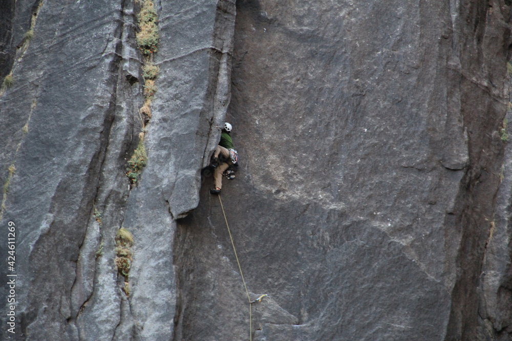 rock climber at Yosemite national park rock climber at Yosemite national park