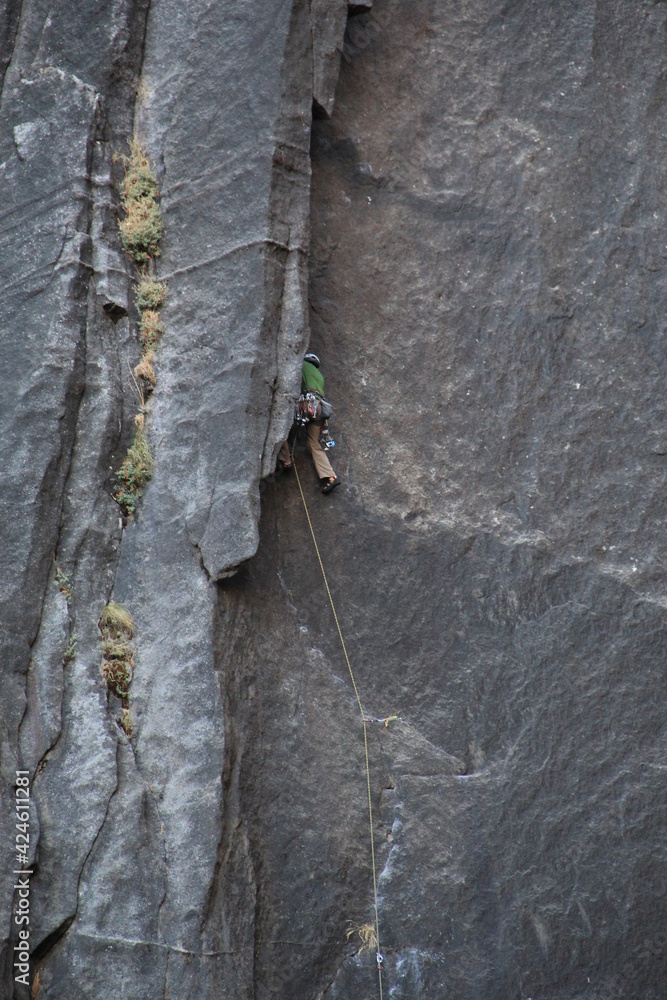 rock climber at Yosemite national park rock climber at Yosemite national park