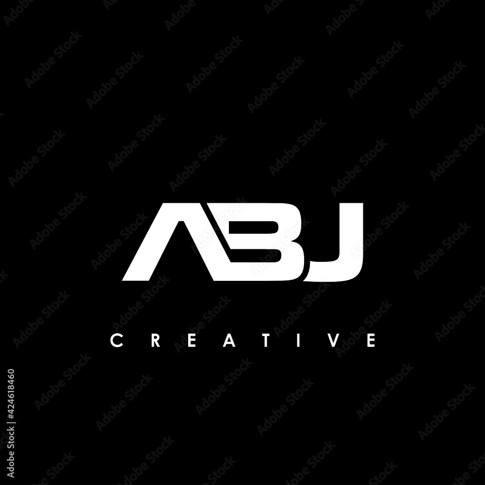 ABJ Letter Initial Logo Design Template Vector Illustration