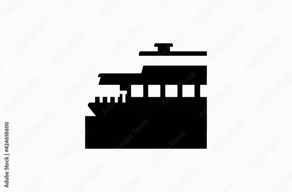 ferry boat emoji. Passenger ship vector flat icon. Isolated cruise ship emoji illustration ferry boat emoji. Passenger ship vector flat icon. Isolated cruise ship emoji illustration