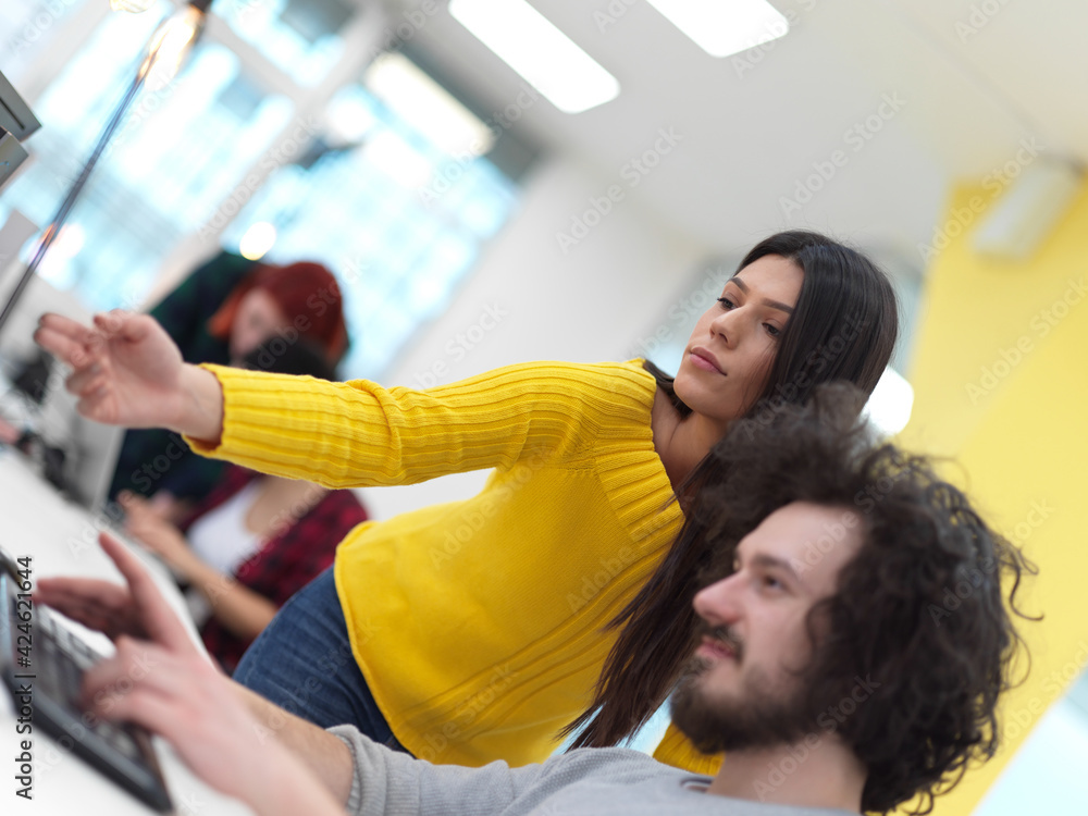 creative business people group as freelancers in modern coworking open space office creative business people group as freelancers in modern coworking open space office