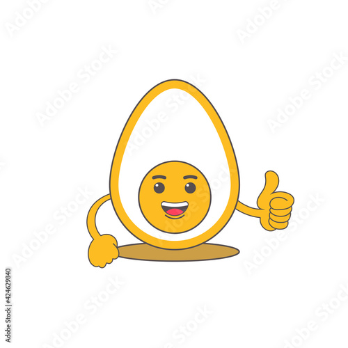 ester egg emoticon with smile faces vector image