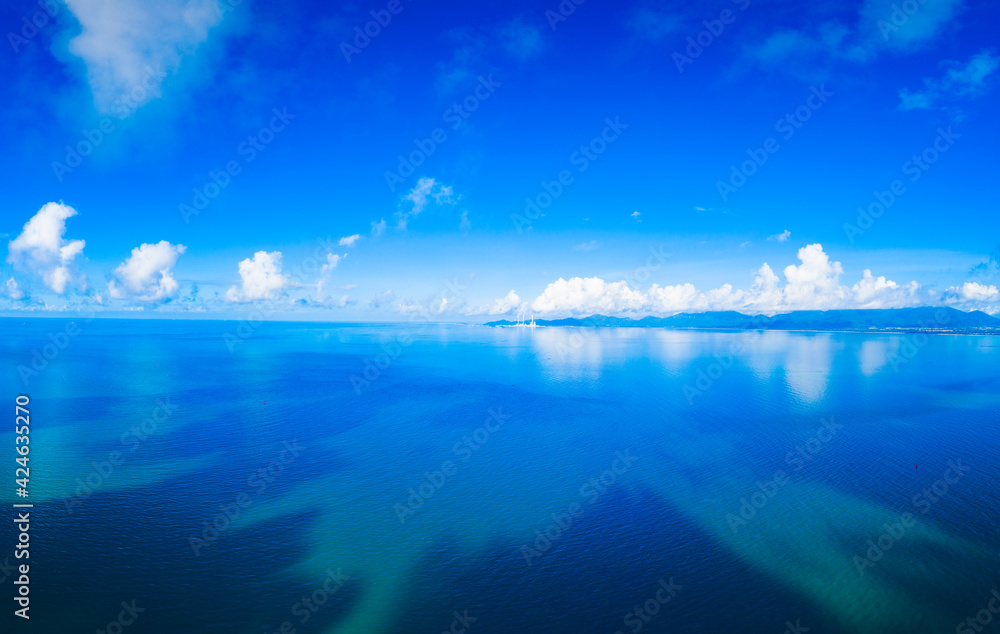 Fototapeta premium Aerial view of Hailing Island, Yangjiang City, Guangdong Province, China