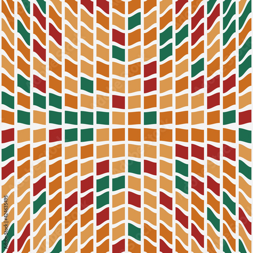 The Stained Glass Style Patterns, Fish Scales Fabric Patterns