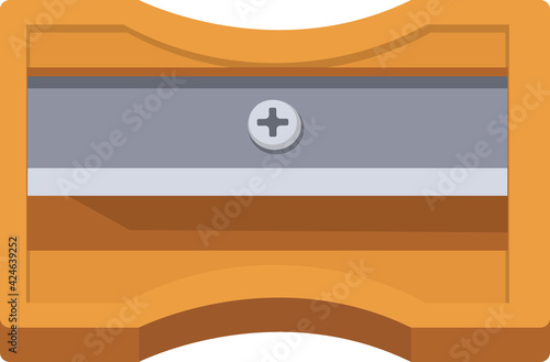 School stationery vector element pencil sharpener