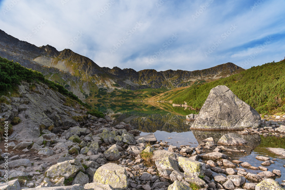 Obraz premium Autumn morning landscapes in the Polish High Tatras