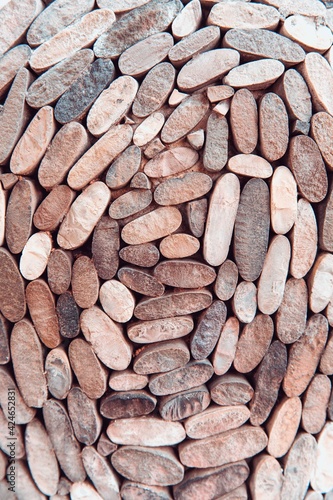 Pebbles stone texture and background.