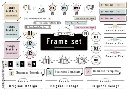 Title Design Frame set