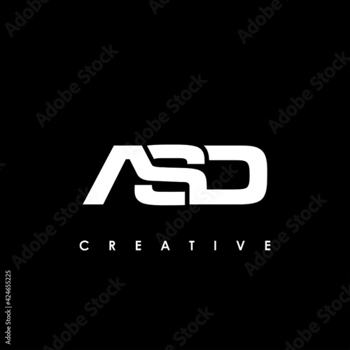 ASD Letter Initial Logo Design Template Vector Illustration