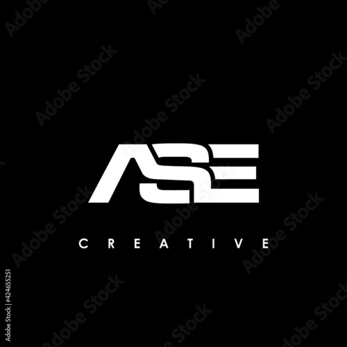 ASE Letter Initial Logo Design Template Vector Illustration
