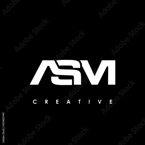 ASM Letter Initial Logo Design Template Vector Illustration