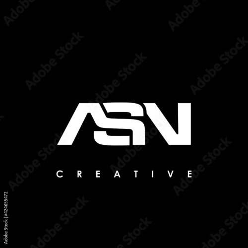 Photos ASN Letter Initial Logo Design Template Vector Illustration
