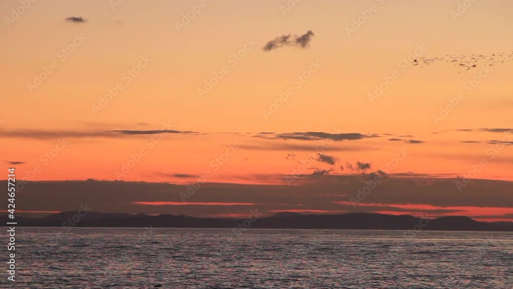 sunset over the sea sunset over the sea