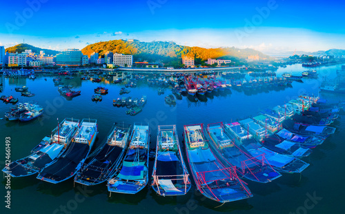 Zhapo National Center fishing port, hailing island, Yangjiang City, Guangdong Province, China photo