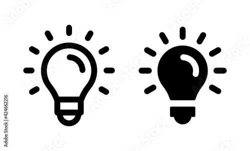 Idea icon vector. Creative and innovative solution. Light bulb concept illustration.