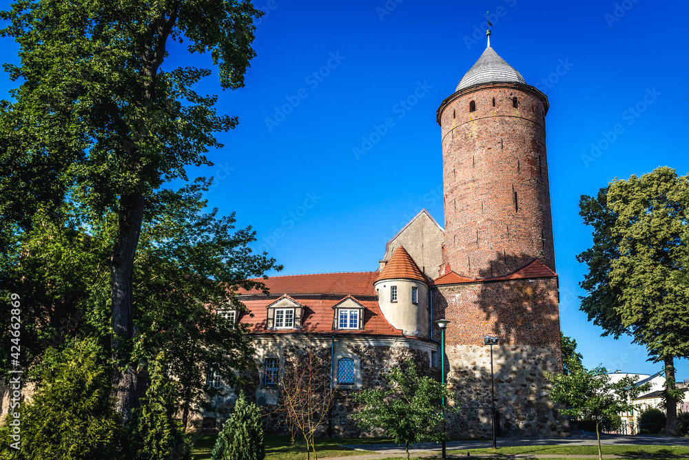 Castle in Swidwin, small city in West Pomerania region of Poland