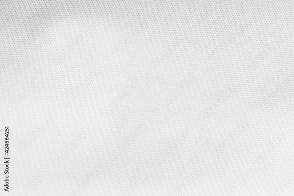 white synthetic surface of a material, close up