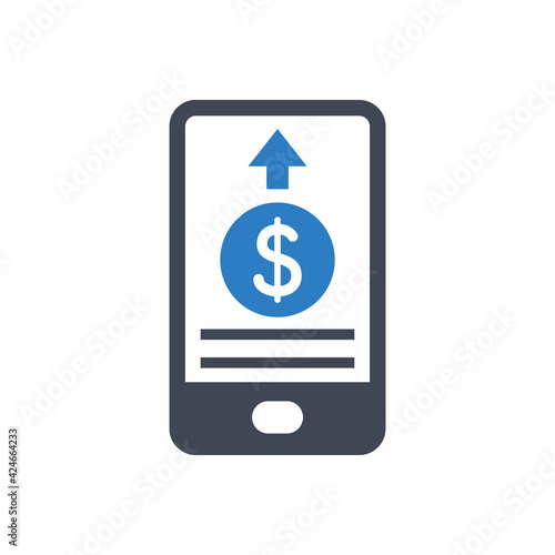Mobile money withdrawal icon