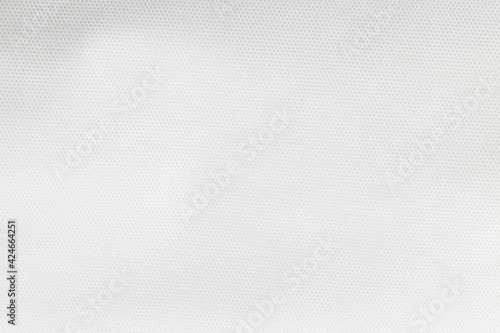 white synthetic surface of a material, close up