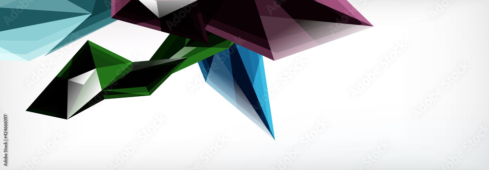 Vector 3d triangles and pyramids abstract background for business or technology presentations, internet posters or web brochure covers Vector 3d triangles and pyramids abstract background for business or technology presentations, internet posters or web brochure covers
