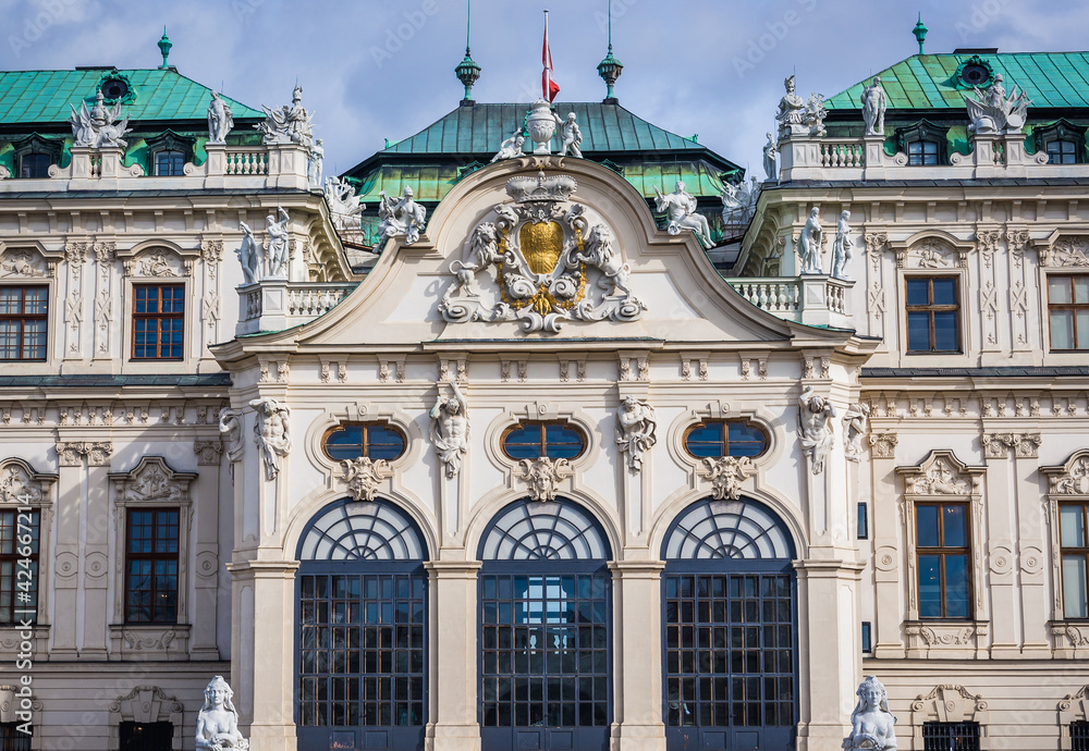 Upper Belvedere Palace in Vienna city, Austria