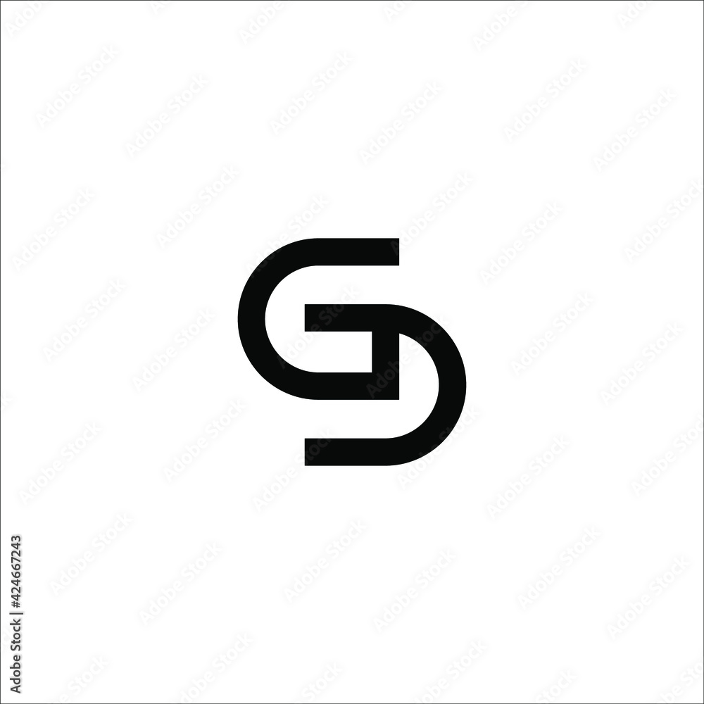 letter GD logo design vector sign letter GD logo design vector sign